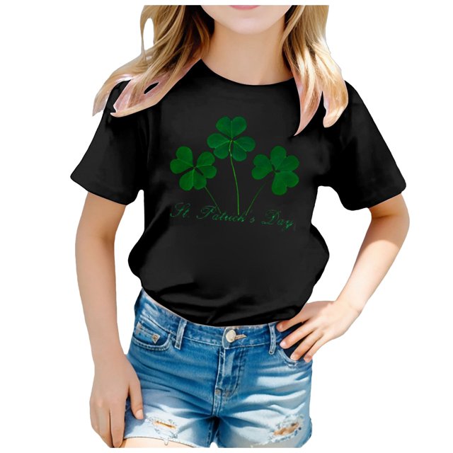 Kcodviy T-Shirts à Manches Longues à Col Rond Imprimés pour Enfants T-Shirt à Manches Courtes pour Enfants T-Shirts Avion pour Filles pour Garçons et Filles