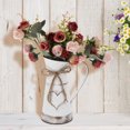 thumbnail image 2 of MasteelfCA Vintage Style Metal Flower Vase Iron Flower Pot Desktop Flower Bucket Ornament, 2 of 8