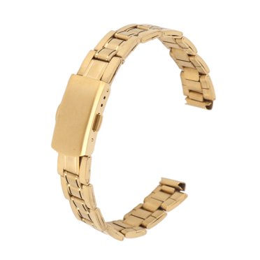 Quick Release Double Lock Stainless Steel Watch Band Strap for Men Women, 304 Stainless Steel, Adjustable Design, Double Locking Buckle, Folding Buckle, Wide Application