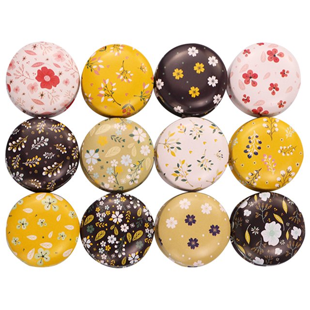 Coofit 12 Pcs Boîte à Bonbons Créative Multi-Usage Bougie Ronde Mode Boîte à Bougie