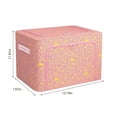 thumbnail image 3 of COFEST Clothes Storage Organizer Bins Containers， Stackable Storage Bins-Foldable Oxford Cloth Steel Frame Storage Box for Clothing Storage Reinforced Handles Oxford Pink, 3 of 7