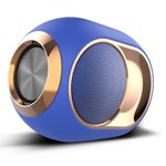 Haut-parleur sans fil Stereo Bluetooth Speaker Player, Golden Egg sans fil Bluetooth Speech Super Strong Subwoofer Portable Blue