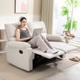 thumbnail image 2 of HOMCOM Causeuse Inclinable Canapé 2 Places Fauteuil Inclinable avec Repose-Pieds, 2 of 10