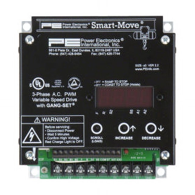MSM1AR: 1.2 Amp 0.5 HP 480V Smart Move VFD With Regen Resistors and Overloads