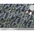 thumbnail image 3 of Soimoi Blue Poly Georgette Fabric Leaf Leaves Decor Fabric Printed Yard 42 Inch Wide, 3 of 3
