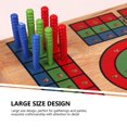 thumbnail image 3 of MesaSe 1 Set Cribbage Board Table Game Solid Wood Party Board Game Board Cribbage Cards Board, 3 of 6