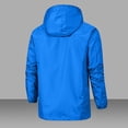 thumbnail image 2 of Veste à Capuche Bleu Royal pour Femmes Manteaux pour Adolescentes Piste Athlétique Randonnée Course Sortie avec Capuche Imperméable Basique Hiver Automne à Fermeture Éclair 2025 Vêtements Tendance S, 2 of 4