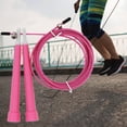 thumbnail image 3 of 1 Set Steel Wire Jump Rope with Ergonomic Handle Weighted Adjustable Fitness Rope Skipping Workout Equipment for Kids Adults, 3 of 7