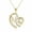 Gold-GD, variant on TIMIFIS Necklace Exquisite Women's Gold Silver Rose Gold Mom's Love Shaped Diamond Necklace - Summer