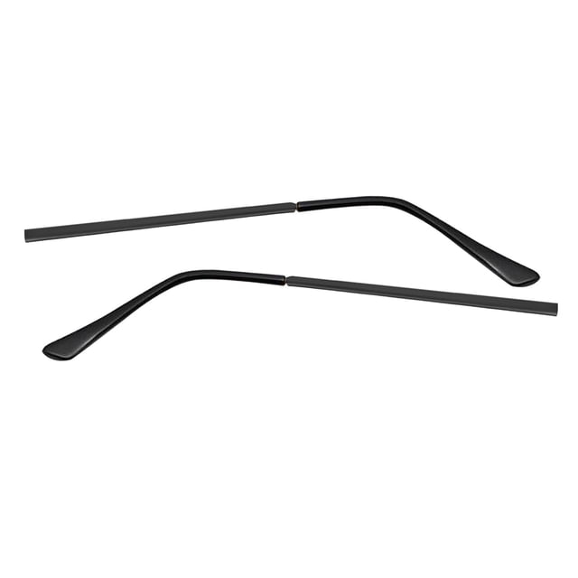 Milaget 2 Pcs Remplacement de Tempe Accessoires de Réparation Universel Cadre de Bras Confort Métal Noir