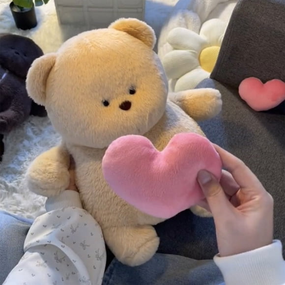 LHNFT Bear Toy With Hidden Recording Heart-Shaped Talking Doll Talking Doll Valentines Day Gift For Lover
