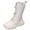 White, variant on Yammkia Kids White Combat Boots Toddler Cowgirl Boots Little Girls Cowboy Western Boot for Kids Mid Calf Square Toe Horse Riding Shoes Size 12.5 (White,Little Kids 12.5)