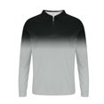 thumbnail image 5 of Pisexur Chandails en Molleton pour Hommes à Manches Longues, Sweat à Col Rabattu, Mode Décontractée, Patchwork de Couleurs Surdimensionné, Pull-Over, Fermeture Éclair Quart, Chemises de Gym Athlétiques, Chandail en Molleton Grande Taille M-6TG, 5 of 5
