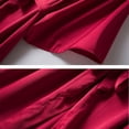 thumbnail image 4 of Peignoir en Soie Rouge TIMIFIS pour Femmes, Peignoirs en Dentelle, Mariée, Demoiselle d'Honneur, Fête, Peignoir de Bain en Satin, Col en V, Vêtement de Nuit, Tenue de Détente, Robes de Chambre avec Manches 3/4, Printemps/été, 4 of 6