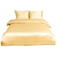 thumbnail image 1 of Unique Bargains Satin Duvet Cover Set 3 Piece and Pillow Sham Set, 1 of 9
