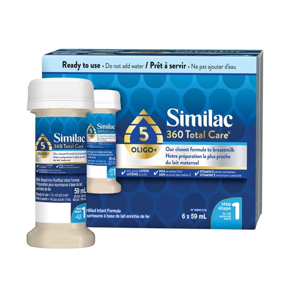 Similac 360 Total Care Étape 1 Pret-à-Servir 6x59 mL
