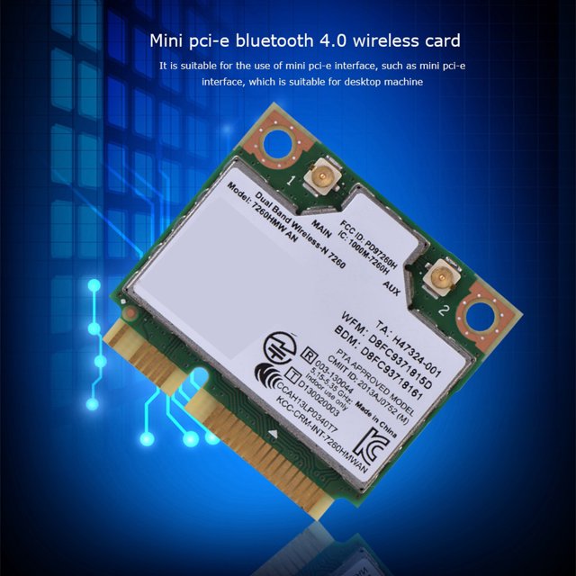 7260AN Dual Band WiFi Card For Desktop Notebook 300M BT 4.0 Mini PCI E