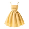 thumbnail image 1 of Robe d'Été de Princesse pour Préadolescente, Robe Trapèze pour Fille, Bretelles Spaghetti, Robe Smockée, Robe de Princesse pour Anniversaire de Fille, 1 of 4