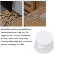 thumbnail image 3 of Magnetic Cable Clips, Universal 3PCS High Toughness Adhesive Wire Keeper  for Home Office Car White,Black, 3 of 7