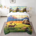 thumbnail image 2 of YST Ensemble de Douillette Aventure Faune 7 Pcs Lit en Sac, Format Grand Lit, Polyester, 2 of 5