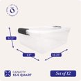 thumbnail image 4 of Homz Contenant de Rangement Domestique Empilable de 15,5 Qt avec Couvercle, Loquet Gris (Lot de 12), 4 of 11