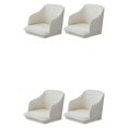 thumbnail image 4 of Transemion 2x Quick Installation And Easy Care Stretchy Chair Covers For Maintenance High Elastic Full off-white 2Set, 4 of 6