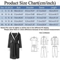 thumbnail image 2 of Men's Casual Hooded Pajama Set Solid Patchwork Wear Comfortable Drawstring Bathrobe Three Quarter Sleeve Sleepwear, 2 of 3