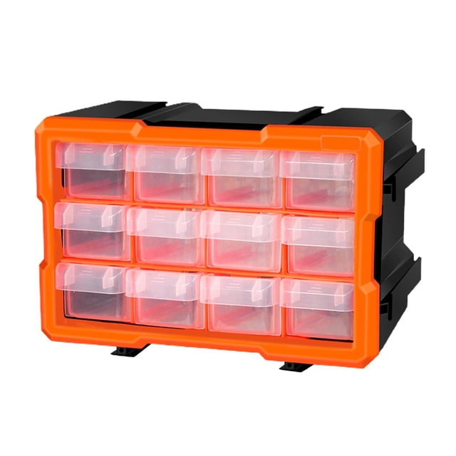DOLITY Hardware Box Storage Small Tool Organizer Case with Compartments Plastic Toolbox D