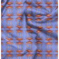 thumbnail image 1 of Soimoi Blue Modal Satin Fabric Crabs Ocean Print Sewing Fabric Yard 42 Inch Wide, 1 of 6