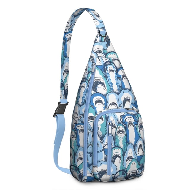 Nautical Night Sea Creatures Backpack - Glow-in-the-Dark Shark & Dolphin