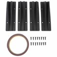 thumbnail image 2 of Universal Car Rear Lower Bumper Wing Lip, 4PCS Car Rear Lower Spoiler Sporty Universal Rear Bumper Chassis Diffuser Lip Wing Splitter Fit For 1 Series E90 E91, 2 of 8