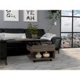 thumbnail image 2 of TUHOME Luanda Lift Top Coffee Table with Concealed Storage and Wheels, Brown, 2 of 7