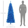 thumbnail image 3 of HOMCOM 6FT Artificial Christmas Tree with Automatic Open for Home Blue, 3 of 10