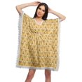 thumbnail image 1 of Moomaya Robe Courte de Caftan de Plage, Robe de Couverture Imprimée, Kaftan pour Femmes, Tenue de Plage, Couverture, 1 of 4