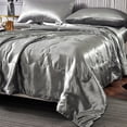 thumbnail image 4 of Dvkptbk Summer Quilt Washed Silk Ice Silk Conditioning Quilt Summer Cool Quilt Double Single Quilt Core Solid Color Summer Thin Quilt Bedding, 4 of 8