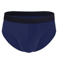thumbnail image 1 of Birdeem Mens Household Fallow Ventilate Polyester Underwear Solid Color Open Briefs, 1 of 9