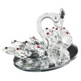 thumbnail image 2 of Crystal Swan Ornament Home Decoration Crafts Crystal Decoration Living Room, 2 of 5