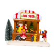 thumbnail image 1 of Desktop Ornaments Resin Miniatures House Holiday Decoration with Warm White LED, 1 of 9
