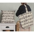 thumbnail image 5 of Soimoi White Cotton Duck Fabric Notes Musical Instrument Print Fabric by the Yard 56 Inch Wide, 5 of 5