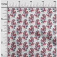 thumbnail image 2 of oneOone Rayon Maroon Fabric Paisleys Craft Projects Decor Fabric Printed By The Yard 56 Inch Wide, 2 of 5