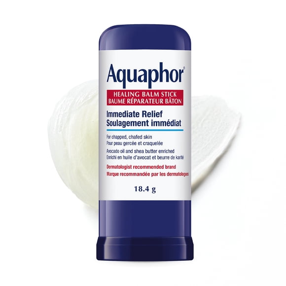 Aquaphor Baume Réparateur Bâton pour peau gercée et craquelée, l’Huile d’Avocat Beurre Karité, 18 g