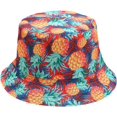 thumbnail image 1 of LinYooLi Chapeau Seau pour Femmes Motif Fruits Frais Réversible Chapeau de Pêcheur pour Hommes Adolescent Unisexe Sport Protection Solaire, 1 of 8