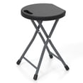 thumbnail image 1 of Gymax 18''H Folding Stool Portable & Foldable Camping Chair w/ Built-in Handle, 1 of 8