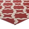 thumbnail image 2 of Modway Cerelia Moroccan Trellis 8 x 10 Foot Indoor & Outdoor Rug, Red/Beige, 2 of 9