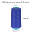 thumbnail image 2 of Unique Bargains 3000 Yards 40S/2 All-Purpose Polyester Sewing Thread (Medium Blue), 2 of 5