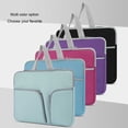 thumbnail image 4 of mmirethe Laptop Sleeve with Handle Waterproof Notebook Computer Case Portable Carrying Bag Pocket Carrier Compartments Storage Purple 13inch, 4 of 6