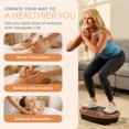 thumbnail image 3 of LifePro HexaPlate Lite Vibration Plate Exercise Machine with Magnetic Acupoints – Compact Full Body Vibration Plate for Beginners, Recovery & Daily Home Workouts - Copper, 3 of 10