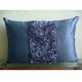 thumbnail image 4 of The HomeCentric Blue Lumbar Pillow Cover, Textured Ribbon Lumbar Pillow Cover, Pack of 2, 12"x18" (30x45 cm) Lumbar Pillow Cover, Rectangle Silk Lumbar Pillow Cover, Modern Lumbar Pillow - Blue Love, 4 of 4