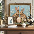 thumbnail image 4 of Honganda Easter Photo Frame Ornament Bunny Easter Egg Pattern Wooden Decorative Picture Frame for Desktop Wall Home Holiday Decor, 4 of 7
