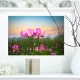 thumbnail image 1 of Design Art - Fleurs de Lotus en Fleurs au Coucher du Soleil, 1 of 4